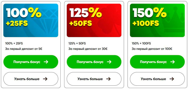 Стартовые бонусы для новичков
