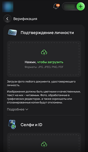 Раздел для верификации